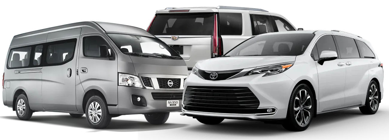 Van Nissan NV350 Urvan en renta con chofer en Monterrey, hasta 15 pasajeros